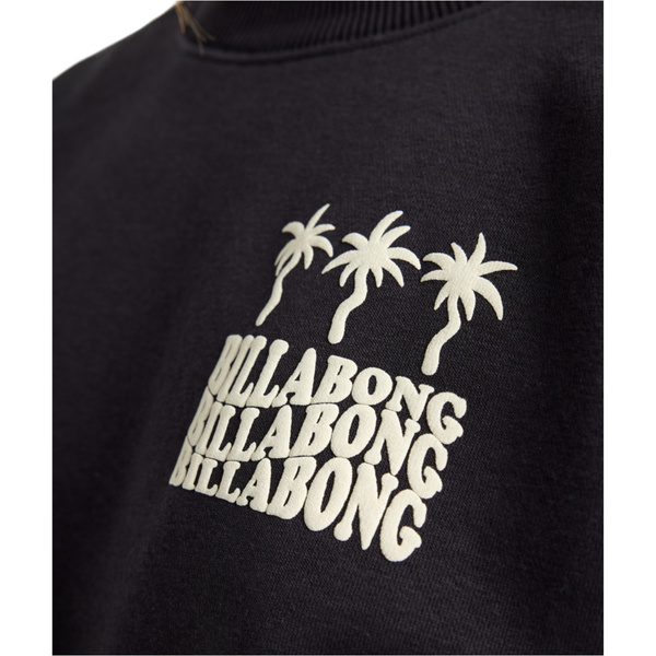 2025 Billabong Womens Familiy Tree Crew Fleece EBJSF00191 - Black Pebble